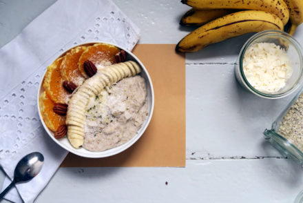 veganes Kokos-Buchweizen-Porridge
